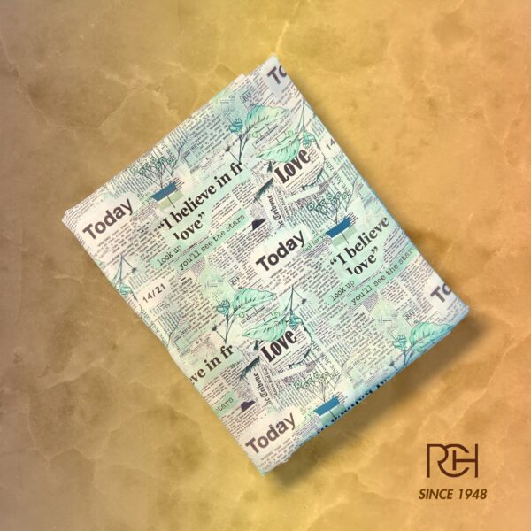 2 Piece Lawn News-Paper Print (Full Suit)